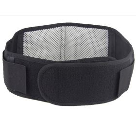 Tourmaline Self-Heating Magnetic Waist Protection Belt Lumbar Support For Arthritis Joint Pain (Color: BLACK)